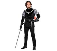Fun Shack, Sheriff Of Nottingham Costume Men, Halloween Costume | Printed Chain Pattern, Coordinating Waist Belt Included, Perfect for Halloween, Great for Fancy Dress