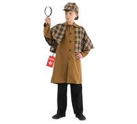 Fun Shack Sherlock Holmes Costume Kids, Detective Costume Kids, Victorian Costumes Boys, World Book Day Costumes for Boys, X-Large