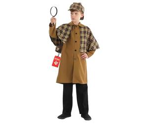 Fun Shack Sherlock Holmes Costume Kids, Detective Costume Kids, Victorian Costumes Boys, World Book Day Costumes for Boys, X-Large
