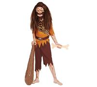Fun Shack Stone Age Costume Boys, Cavemen Costume Kids, Stoneage Costumes Boys, Caveman Halloween Costumes for Kids, Medium