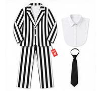 Fun Shack, Striped Suit Costume Men, Halloween Costumes for Men, XXL
