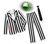 Fun Shack, Striped Suit With Wig Men, Halloween Costumes for Men, XL