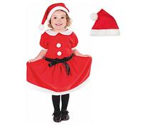 Fun Shack Toddler Santa Outfit, Christmas Dress Toddler, Girls Santa Dress, Kids Christmas Dresses, Kids Christmas Outfits Girls 1-2 Years