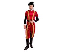 Fun Shack, Tudor Outfit Men, Halloween Costumes for Men | Red Tunic with Gold Detailing, Matching Trousers, Neck Ruff, Belt Included, Perfect for Halloween, Great for Fancy Dress
