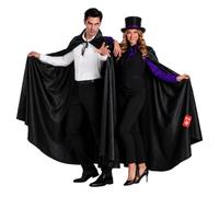 Fun Shack FN3764 Costume, Mens, Black Velour Cape, One Size