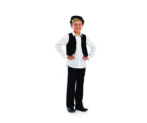 Fun Shack, Victorian Costume Boys, Halloween Costumes for Kids | Black Tailored Waistcoat with Button-front Detail Included, Perfect for Halloween, Fun for Fancy Dress