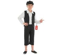 Fun Shack Boys Victorian Costume, Victorian Costume Boys, Oliver Twist Costumes, Halloween Costumes for Kids, Medium