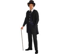 Fun Shack Victorian Costume for Men, Victorian Gentleman Fancy Dress Outfit, Cl