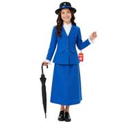 Fun Shack Victorian Nanny Costume for Girls - World Book Day Victorian Dress Up Outfit for Kids, Large