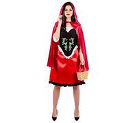 Fun Shack Womens Adult Little Red Hood Costume - Fairytale Book Character Outfit for Women - Halloween Dress Up, X-Large