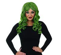 Fun Shack Womens Green Curly Wig Adults Long Wavy Witch Hair Costume Accessory