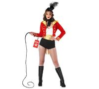 Fun Shack Women's Ringmaster Costume - Adult Showman Red Circus Carnival Outfit for Themed Parties and Events, XX-Large