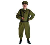 Fun Shack WW2 Soldier Costume British Homeguard, 1940s Fancy Dress Men, Men Army Costume, Dads Army Costumes X-Large