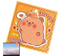Fun Shaped Sticky Notes - Novelty Sticky Notes | Cute Capybara Memo Pad Notes, 30 Sheets Cartoon Model Art Notepad, Capybara Stuff School Supplies, Stationery Accessories for Kids and Adults