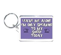 Fun Sheep Lover Gift - Leave Me Alone - Sheep Novelty Keyring