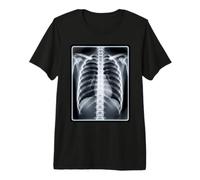 Fun Skeleton Chest X-Ray Lazy Halloween Costume Premium T-Shirt