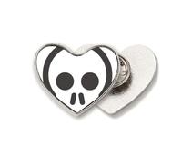 fun skeleton cute online fcartoon Heart Metal Pin Brooch Clip Love