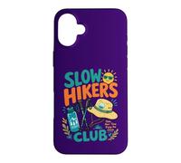 Fun Slow Hikers Club Take Your Time Enjoy Climb Walker Hike Case for iPhone 16 Plus
