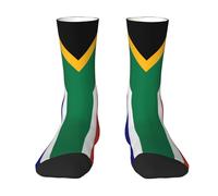 Fun Socks 40cm South Africa Flag Winter Socks Warm Socks Thick Patterned Socks For Teenager, Christmas, Child