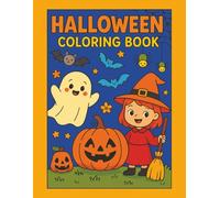 Fun & Spooky Halloween Coloring Book for Kids Ages 3-8: Adorable Witches, Friendly Ghosts, Playful Cats and more!