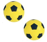 Fun Sport 2-Pack Yellow Foam Footballs | Soft Sponge Soccer Balls for Indoor & Outdoor Play | Lightweight & Durable for Games & Fun | Safe for Kids &