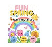 Fun Spring Word Hunts For Kids: Large Print Puzzles Designed to Build Vocabulary and Focus (Fun Puzzle Books for Kids)