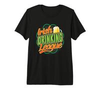 Fun St Patricks Day Pats Pub Crawl Irish Drinking League Premium T-Shirt