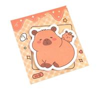 Fun Sticky Notes - Capybara Planner Adhesive Decals - Funny Versatile Adhesive Notes 30 Sheets for School Backpack Work Easter Adults Kids Girls Wall Desk