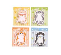 Fun Sticky Notes,Cat Memo Pads Stationery Supplies - Reusable Sticky Notes | for Kids Adults Office School Business College Classroom Diary Journal