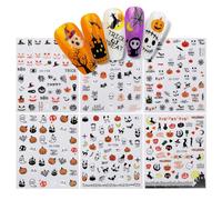 Fun Stylish Stickers For Christmas Halloween Adhesive Art Decal Manicure Holiday Party Decorations Transfers