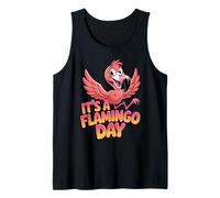 Fun Super Wading Leg Awesome Great Vintage Cheerful Flamingo Tank Top