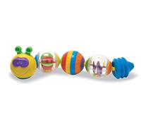 Fun Time Casey the Caterpillar Baby Toy, Educational Activity Toy with Sound, Snap Together Balls, 12+ Months