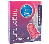 Fun Time Finger Fun Stimulator Pack of 1 Silicone Adult Play Toy Body Stimulator Hen Bachelor Party Favour with Welari Thank You Card | (1pack)