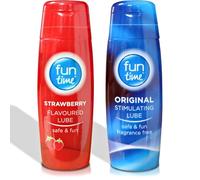 Fun Time Lubricating Gel Water Based Original & Straberry Flavoured Lubes Private Sexual Edible 75ml Lubricant Gel for Privacy Perfect for Sexual Performance Stimulating lube & Licks