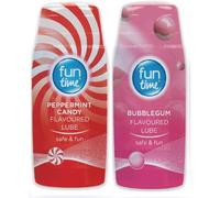 Fun Time Peppermint Candy Lube 75ml, Bubblegum Lube 75ml (2 Pack) - Bundled by Smart Cutie