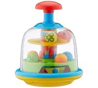 Fun Time Spinning Popping Pals, Educational Push and Spin Toy for Ages 6 Months +, Colourful Ball Dome
