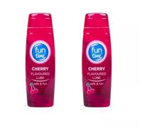 Fun Time Tingle Lubricant Gel 75ml - Sensation Enhancing Personal Lubricant for Intimate Use (2X Cherry)