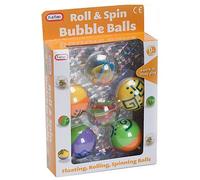 Fun Time Toys Brand Toy Spin & Roll Bubble Balls 6pcs