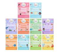 Fun to Learn Wipe Clean Activity Books - 10 Books in a Carry Case with Pen - Letters, Numbers, Phonics, Times Tables and Telling the Time - EYFS and KS1 Practice: 11
