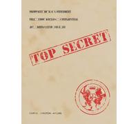 Fun TOP SECRET FILE spoof notebook A4 100 lined pages