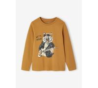 Fun Top with Sketch-Like Animal Motif for Boys pecan nut