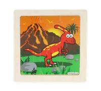Fun Toys Dinosaurs Jigsaw Wooden Puzzle Assorted 11 cm - 1 Pc