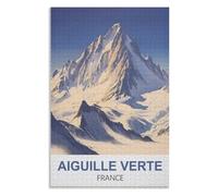 Fun Toys for the Whole Family，Aiguille Verte France，Adults 1000 Piece Jigsaw Puzzle- Christmas，52x38，paper puzzle ，AA-1310