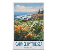 Fun Toys for the Whole Family,Carmel by The Sea California,Adults 1000 Piece Jigsaw Puzzle- Christmas,38x26,paper puzzle,AA-730