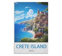 Fun Toys for the Whole Family，Crete Island Greek，Adults 1000 Piece Jigsaw Puzzle- Christmas，75x50，wooden puzzle ，AA-670