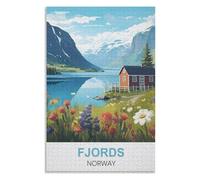 Fun Toys for the Whole Family，Fjords Norway，Adults 1000 Piece Jigsaw Puzzle- Christmas，75x50，wooden puzzle ，AA-1210
