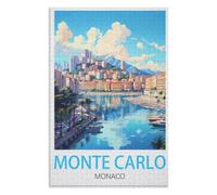 Fun Toys for the Whole Family,Monte Carlo Monaco,Adults 1000 Piece Jigsaw Puzzle- Christmas,75x50,wooden puzzle ,AA-310