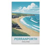 Fun Toys for the Whole Family，Perranporth England ，Adults 1000 Piece Jigsaw Puzzle- Christmas，52x38，paper puzzle ，AA-1190
