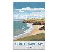 Fun Toys for the Whole Family，Porthcawl Bay Wales ，Adults 1000 Piece Jigsaw Puzzle- Christmas，38x26，paper puzzle，AA-1170
