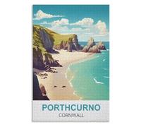 Fun Toys for the Whole Family，Porthcurno Cornwall，Adults 1000 Piece Jigsaw Puzzle- Christmas，52x38，paper puzzle ，AA-1350
